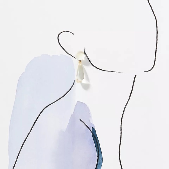 NWT Anthropologie Casa Clara Hailey Lucite Drop Earrings - Picture 3 of 5